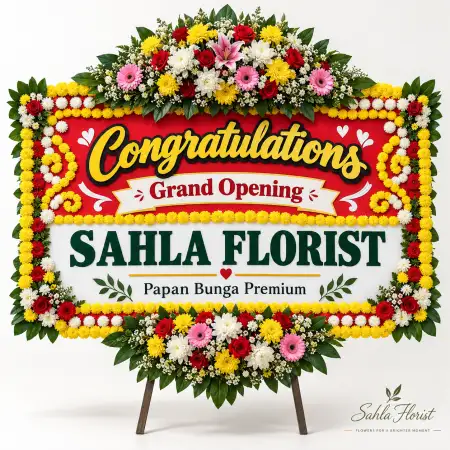 Papan Bunga Ucapan Selamat Gubeng